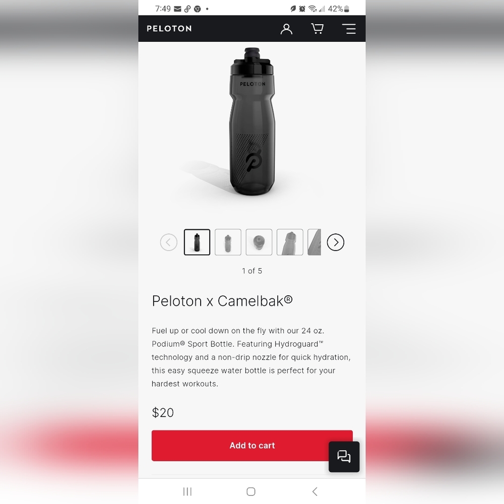 COPY - Peloton camelbak water bottles